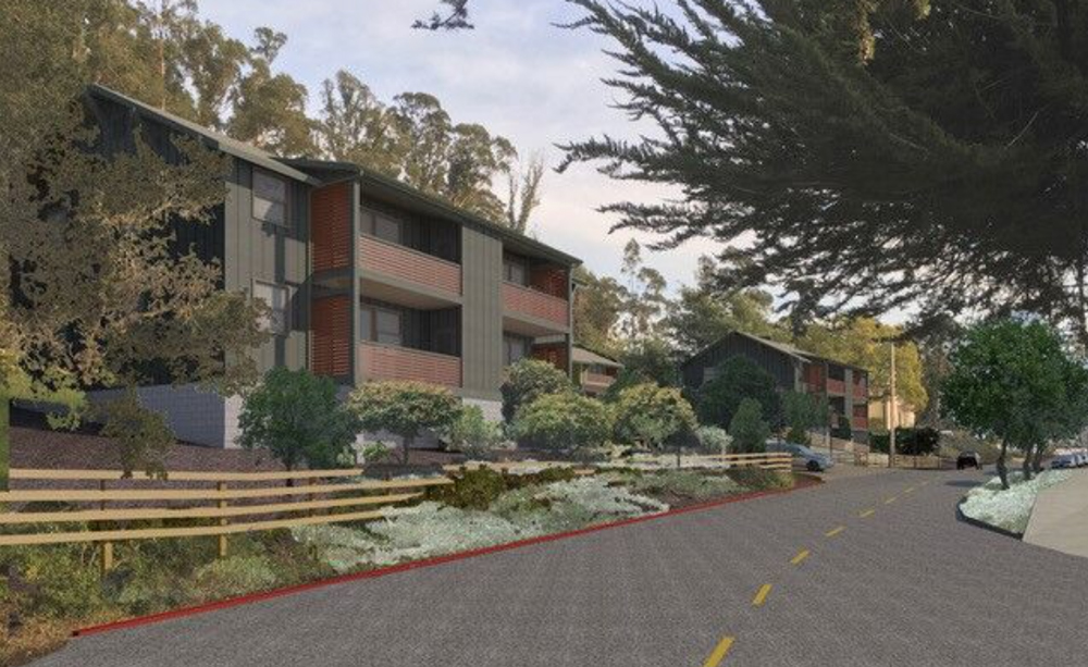 Project view driving South on Ocean St. Ext.